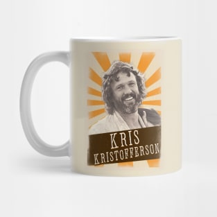 Vintage Aesthetic Kris Kristofferson 80s Mug